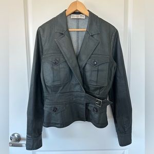 Christian Dior olive green Jean jacket.